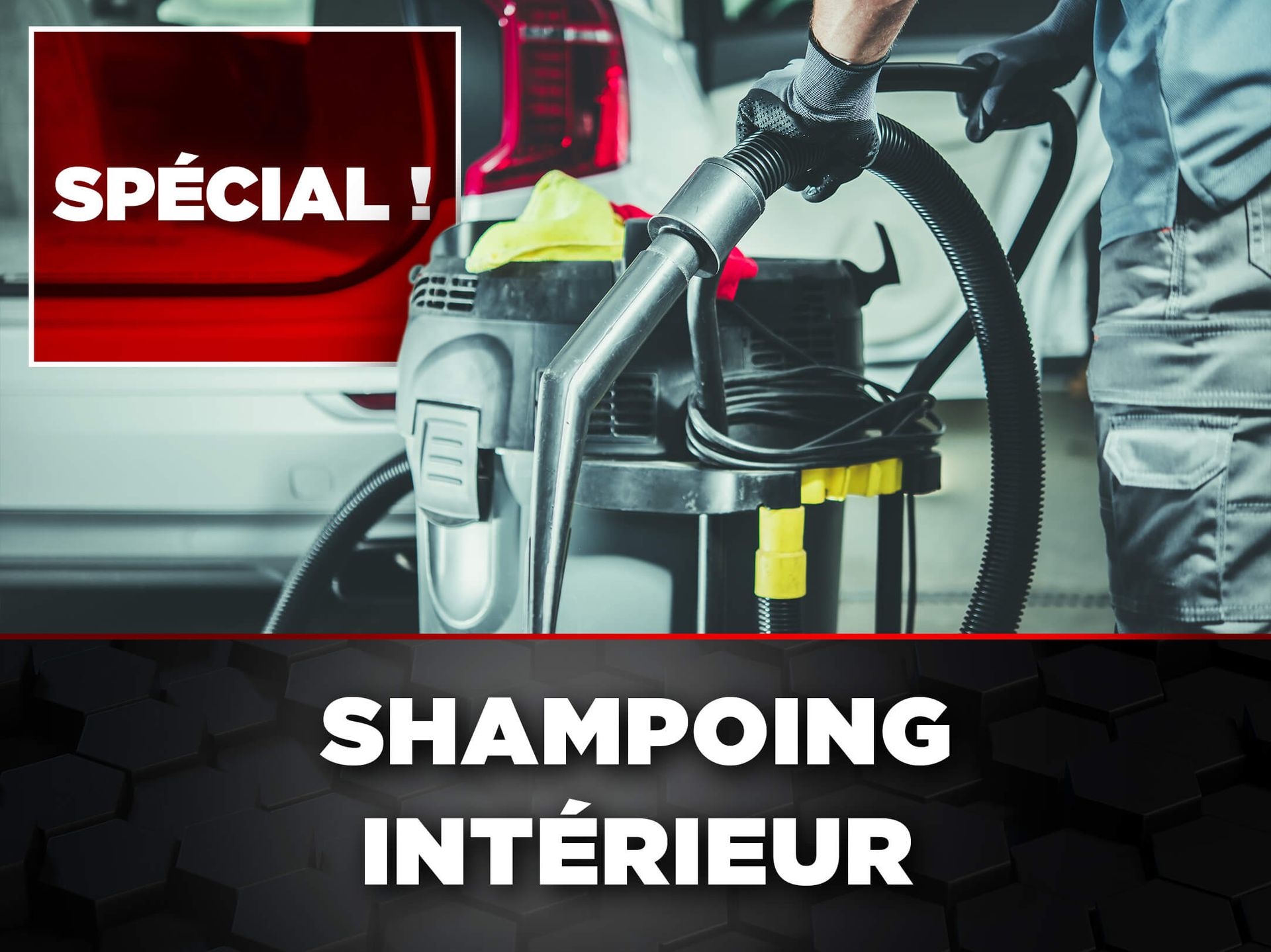 Shampoing pour nettoyage intérieur de voiture