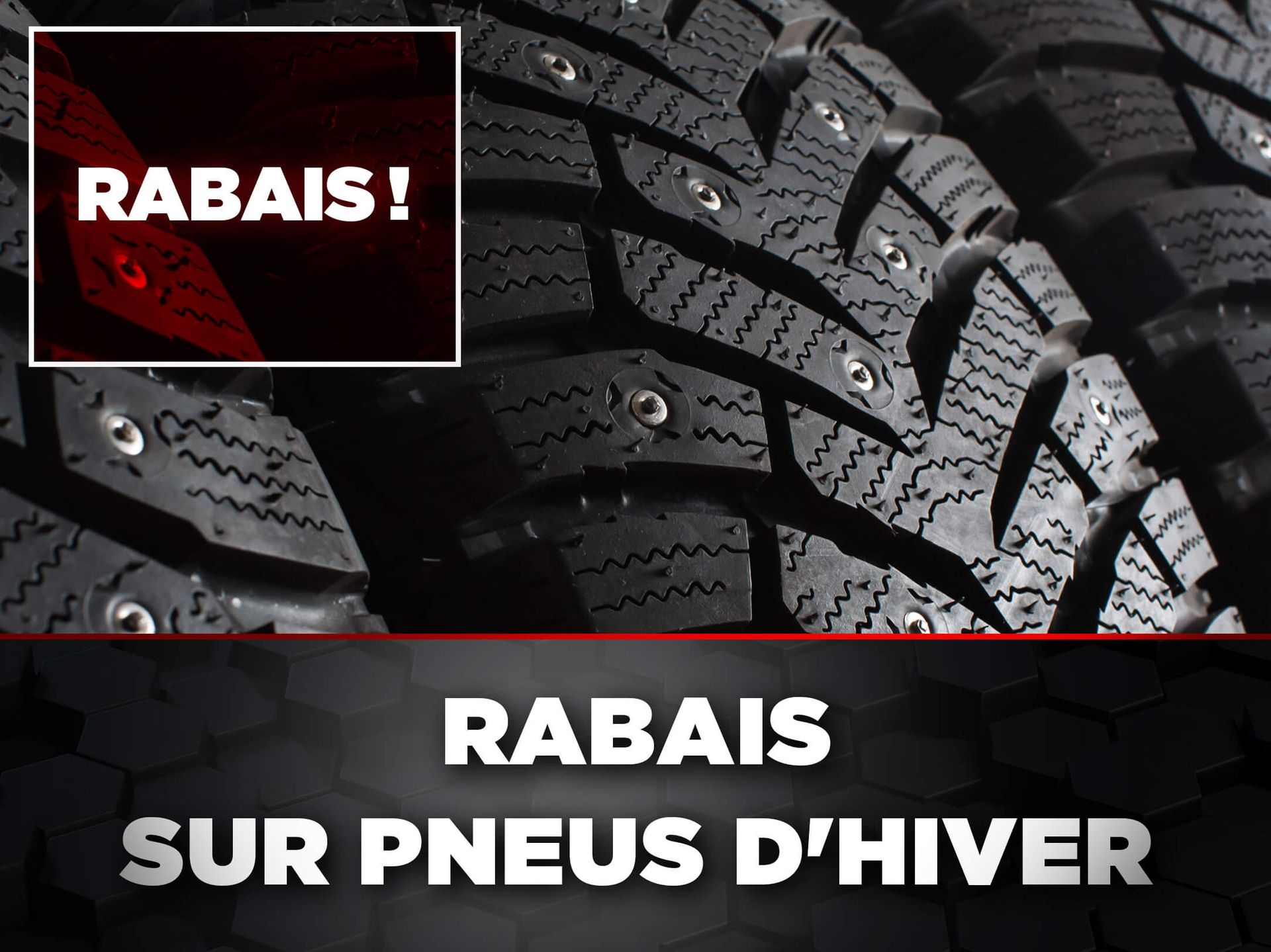 Rabais sur pneus d'hiver pour véhicule